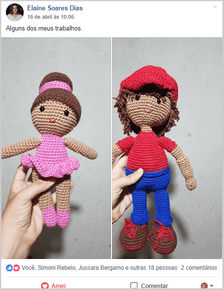 amigurumis em crochê
